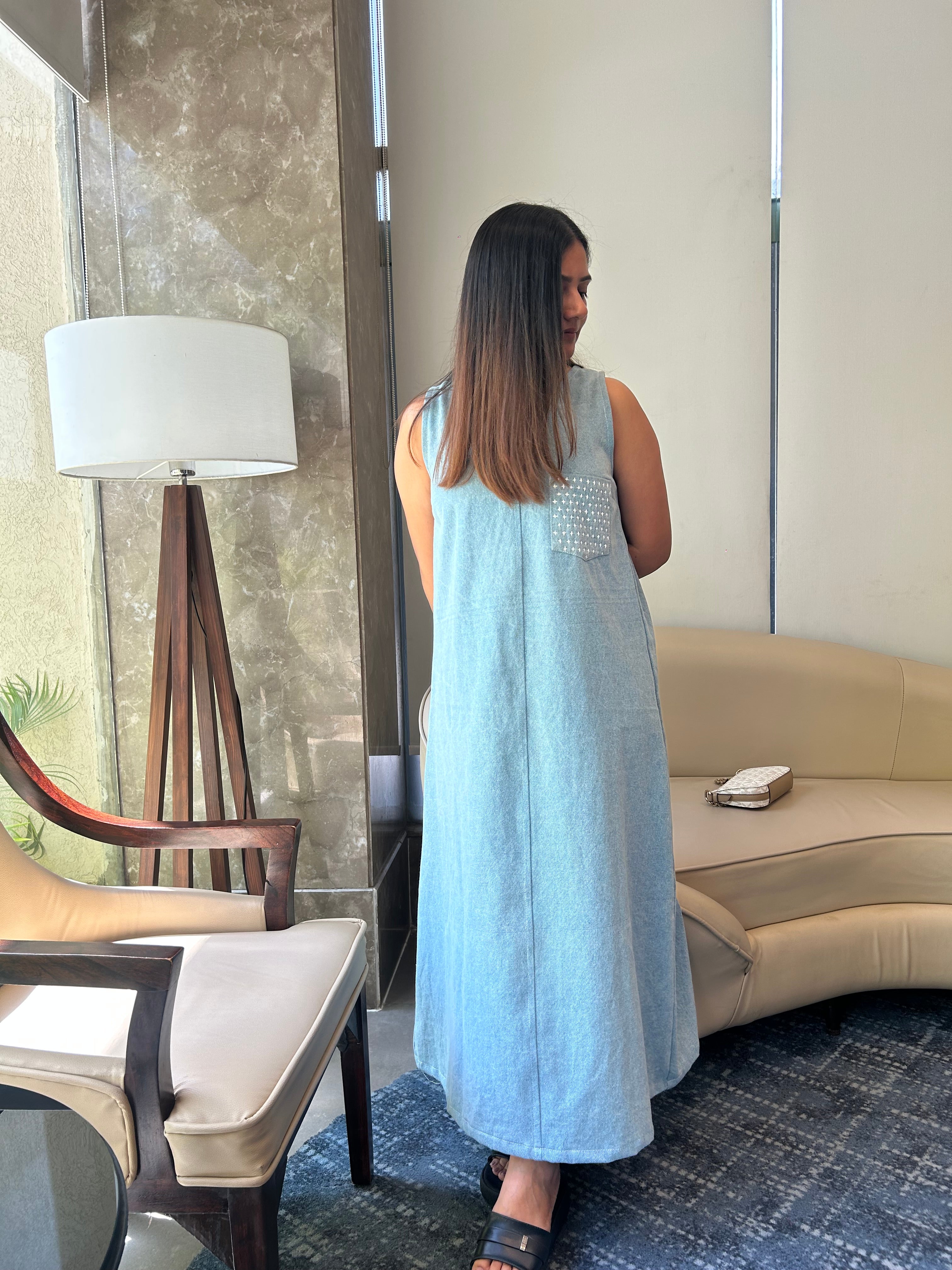 Mist Wash Denim Dress
