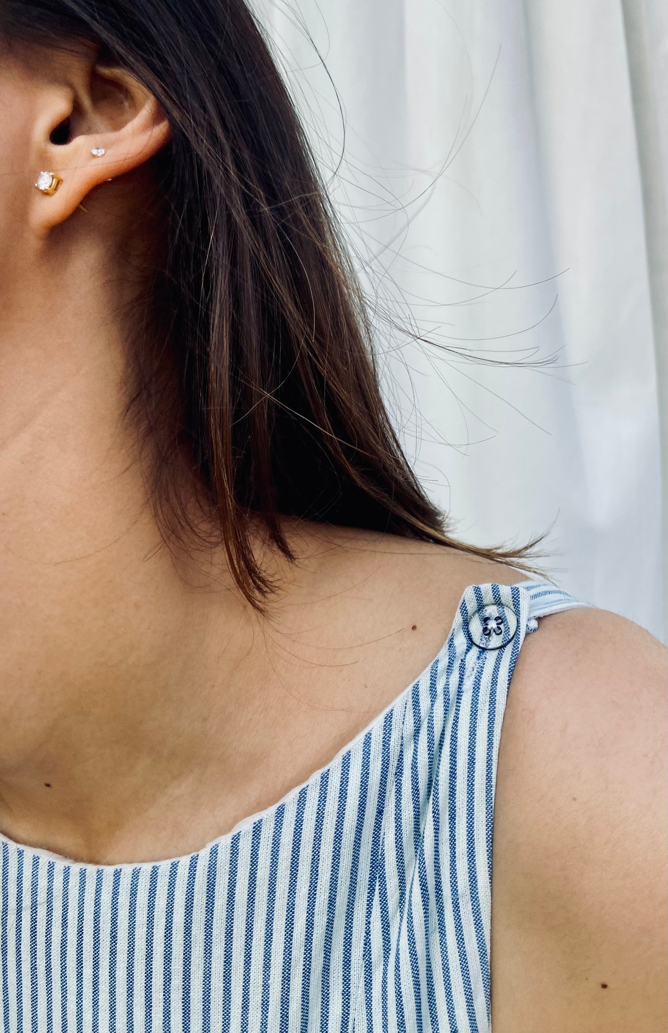 Coastal Striped Dropwaist Dress