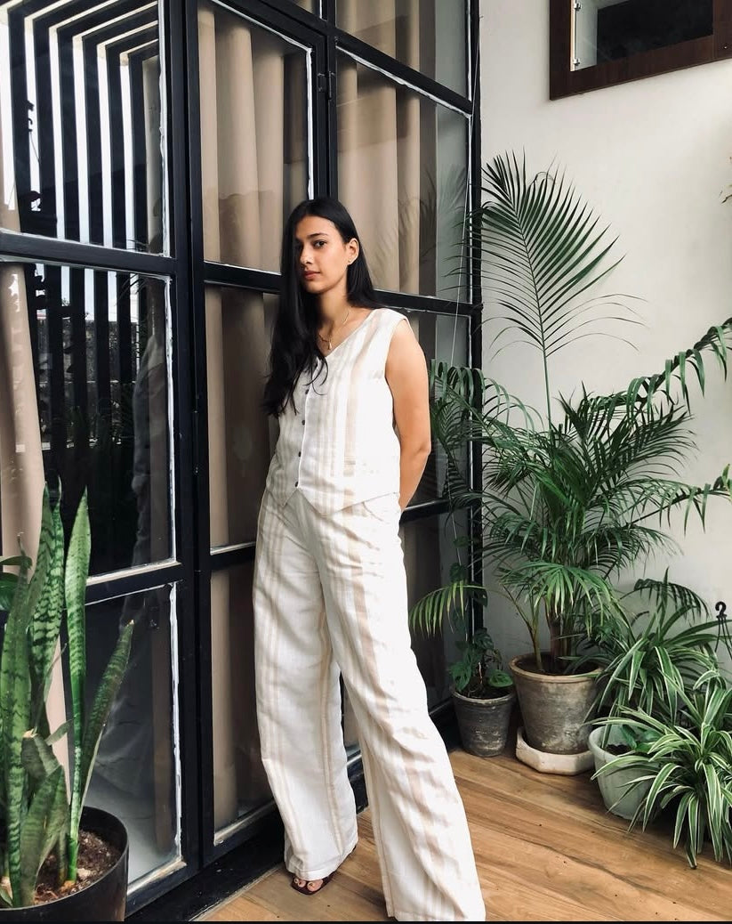 Bliss Beige Stripted Set